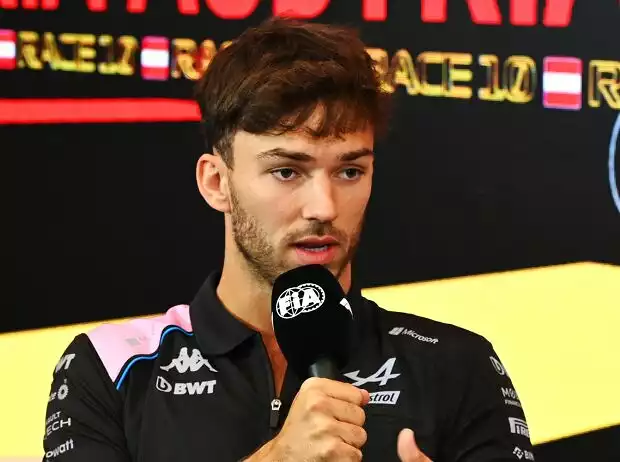 Pierre Gasly bei der Pressekonferenz in Spielberg Titel-Bild zur News: Pierre Gasly bei der Pressekonferenz in Spielberg