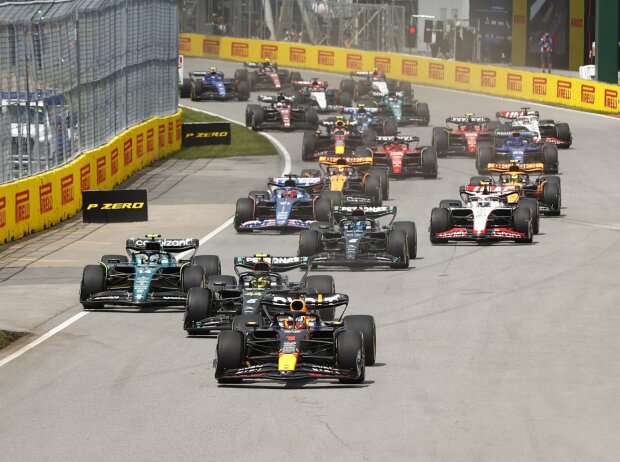 Titel-Bild zur News: Der Start zum Formel-1-Rennen in Kanada 2023