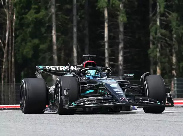 George Russell (Mercedes W14) beim Formel-1-Qualifying in Spielberg 2023 Titel-Bild zur News: George Russell (Mercedes W14) beim Formel-1-Qualifying in Spielberg 2023