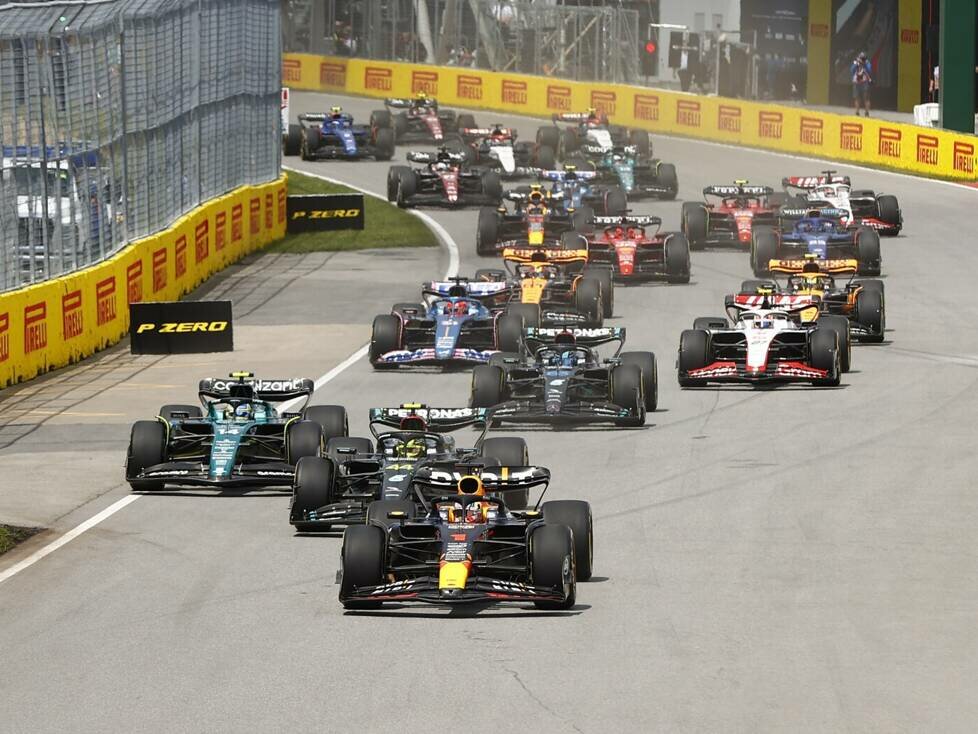 Der Start zum Formel-1-Rennen in Kanada 2023