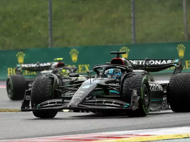 George Russell, Lewis Hamilton Titel-Bild zur News: George Russell, Lewis Hamilton