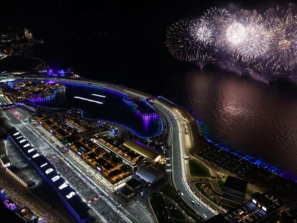 Dschidda, Jeddah, Feuerwerk, Luftaufnahme, Panorama