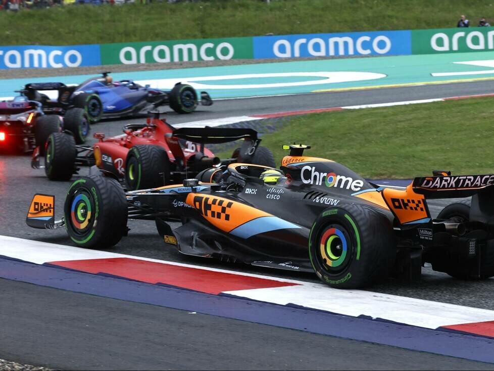 Esteban Ocon, Charles Leclerc, Lando Norris