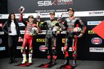 Alvaro Bautista, Jonathan Rea und Danilo Petrucci