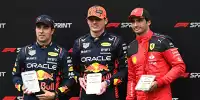 Sergio Perez, Max Verstappen, Carlos Sainz
