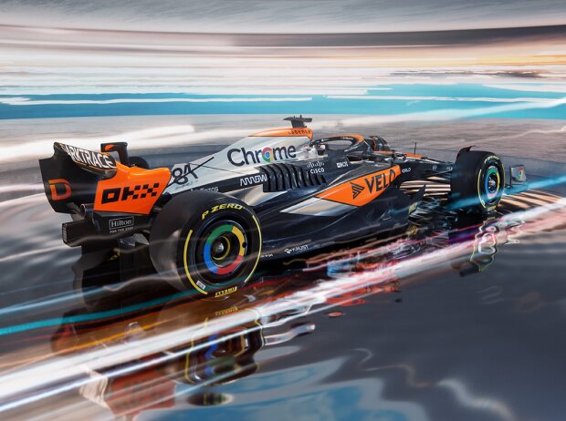 Titel-Bild zur News: McLaren MCL60 im Chromdesign
