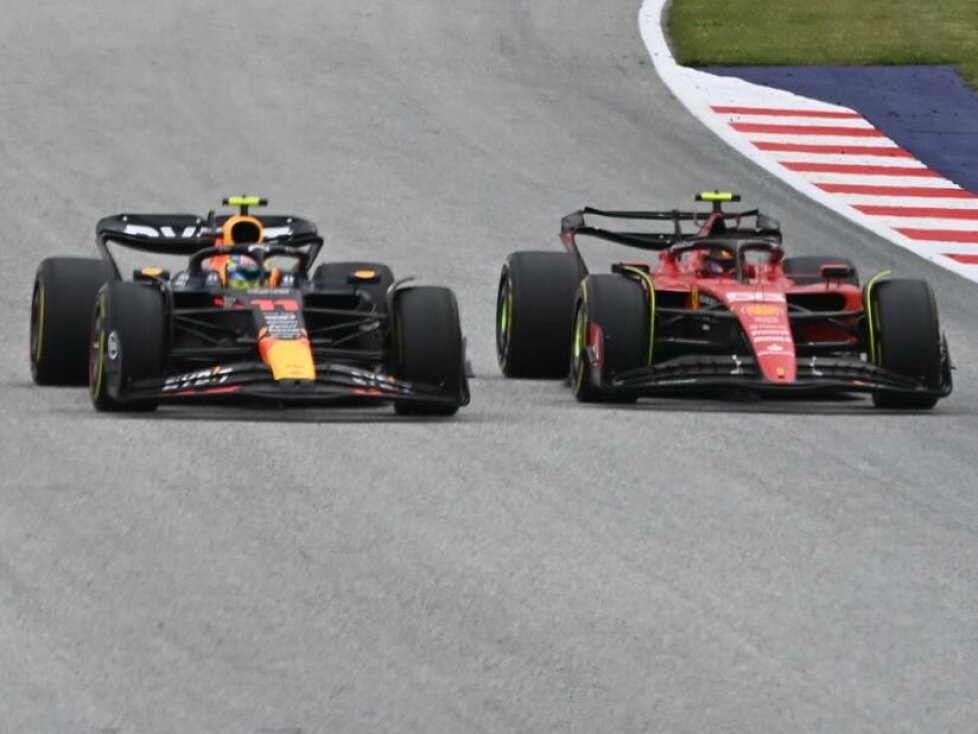 Sergio Perez und Carlos Sainz beim Formel-1-Rennen in Spielberg 2023