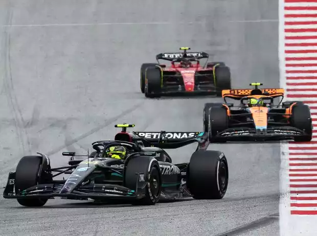 Titel-Bild zur News: Lewis Hamilton, Lando Norris, Carlos Sainz