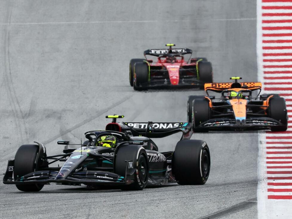 Lewis Hamilton, Lando Norris, Carlos Sainz