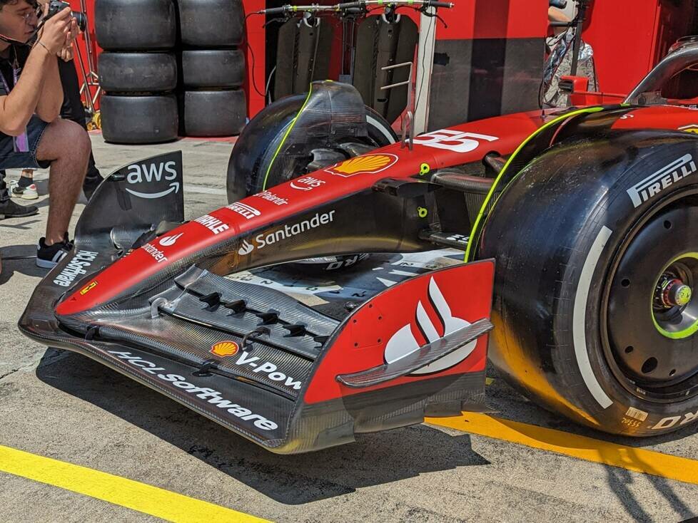 Der neue Ferrari-Frontflügel in Spielberg