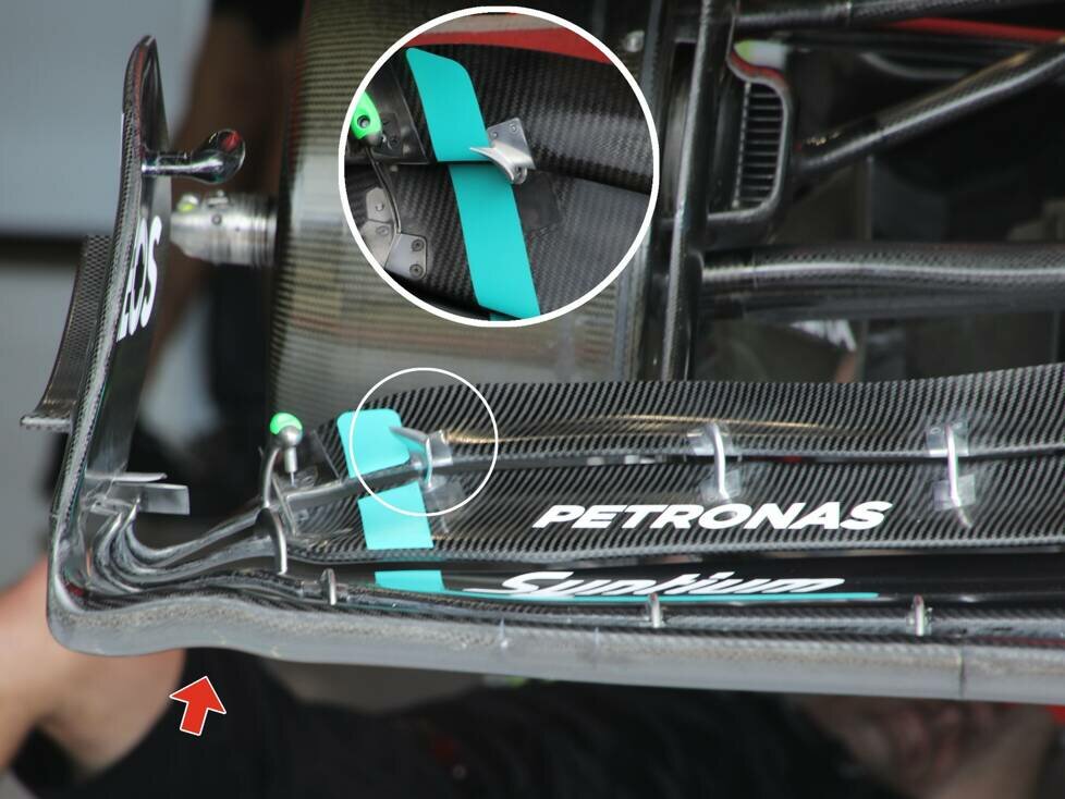 Frontflügel Mercedes W14