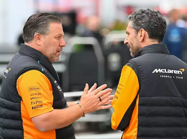 Zak Brown und Andrea Stella (McLaren) Titel-Bild zur News: Zak Brown und Andrea Stella (McLaren)