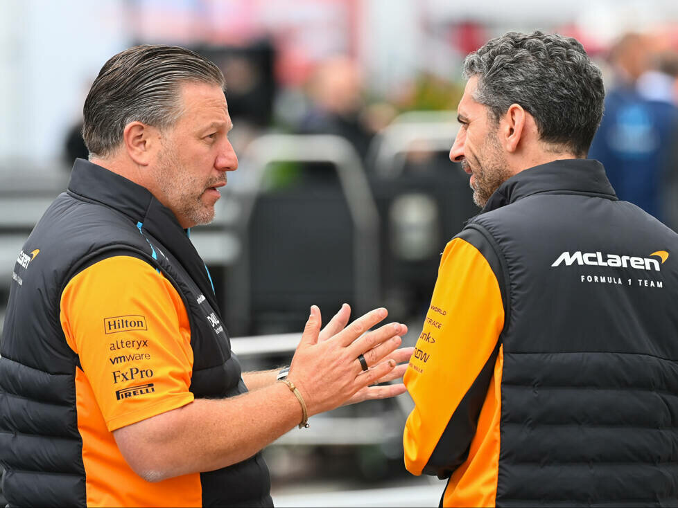 Zak Brown und Andrea Stella (McLaren)