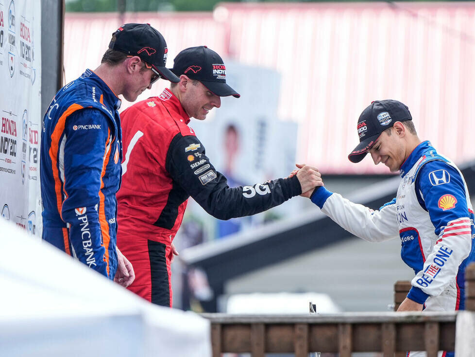 Podium: 1. Alex Palou, 2. Scott Dixon, 3. Will Power