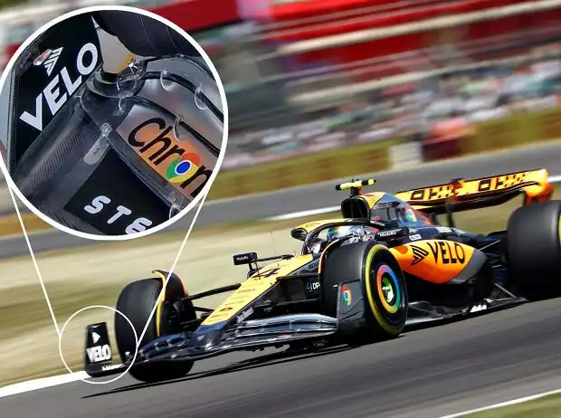 Der neue McLaren-Frontflügel in Silverstone Titel-Bild zur News: Der neue McLaren-Frontflügel in Silverstone