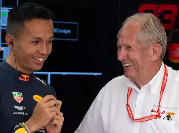 Alexander Albon und Helmut Marko Titel-Bild zur News: Alexander Albon und Helmut Marko