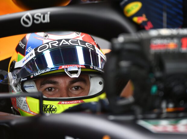 Titel-Bild zur News: Sergio Perez (Red Bull RB19) im Qualifying zum Formel-1-Rennen in Silverstone 2023