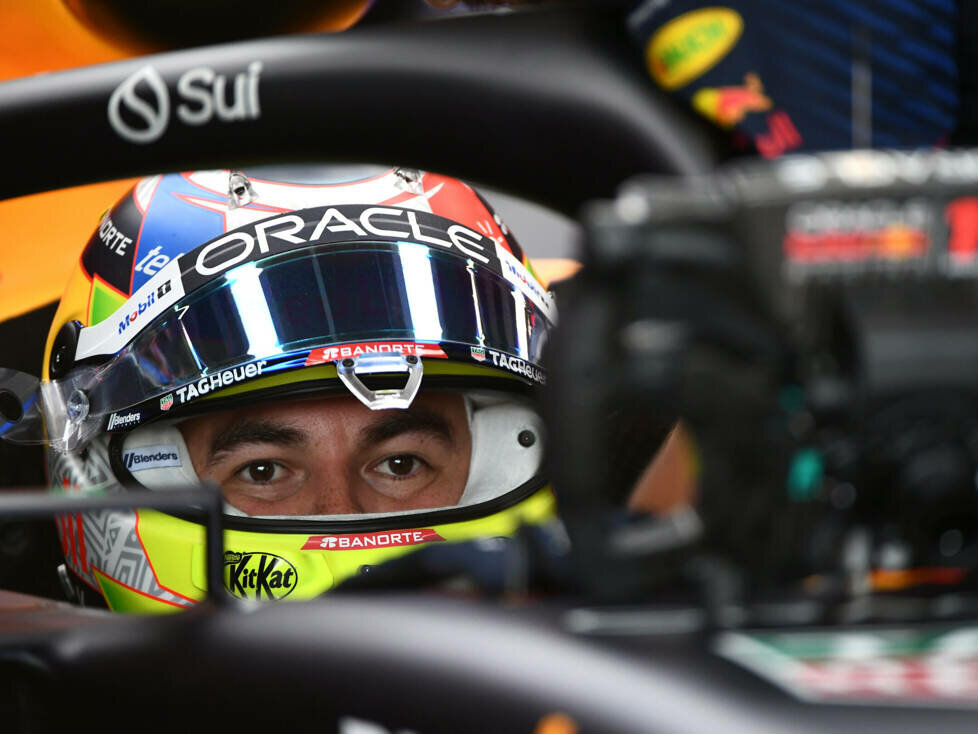 Sergio Perez (Red Bull RB19) im Qualifying zum Formel-1-Rennen in Silverstone 2023