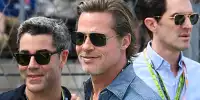 Schauspieler Brad Pitt bei der Formel 1