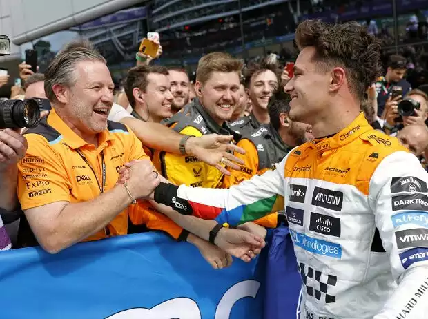 Zak Brown, Lando Norris Titel-Bild zur News: Zak Brown, Lando Norris