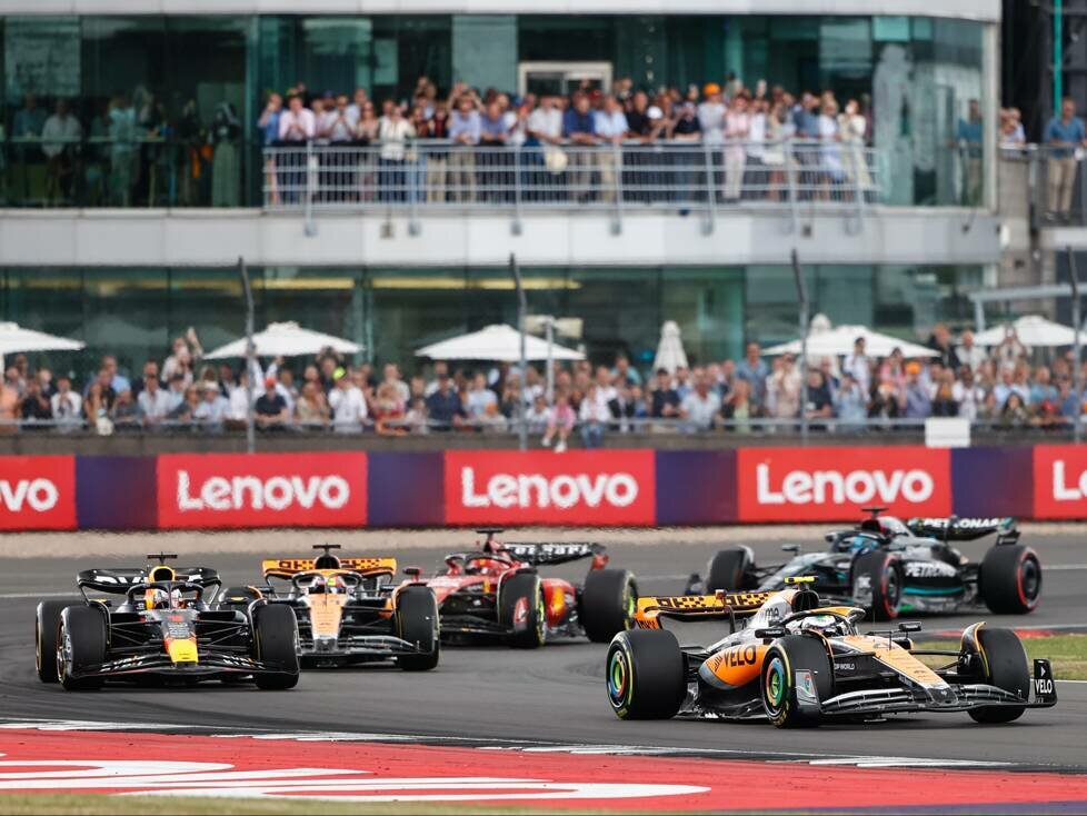 Lando Norris, Max Verstappen, Oscar Piastri