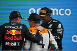 Max Verstappen (Red Bull), Lando Norris (McLaren) und Lewis Hamilton (Mercedes) 