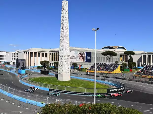 Formel-E-Action auf dem Stadtkurs in Rom Titel-Bild zur News: Formel-E-Action auf dem Stadtkurs in Rom