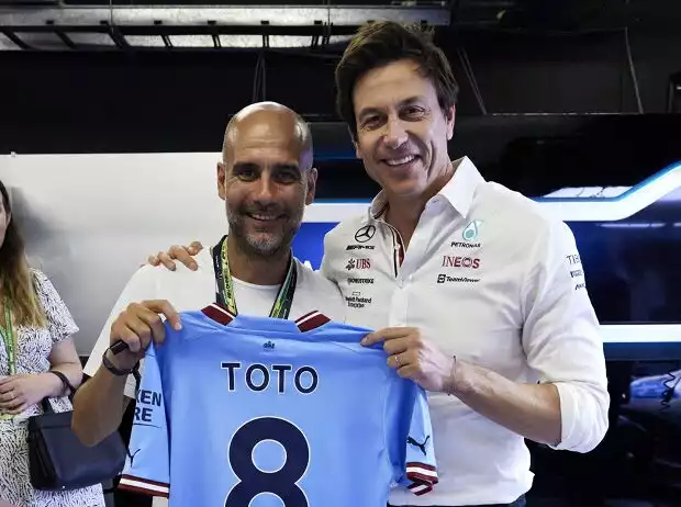 Toto Wolff, Pep Guardiola Titel-Bild zur News: Toto Wolff, Pep Guardiola