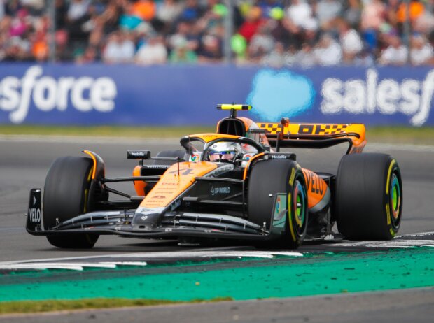 Titel-Bild zur News: Lando Norris (McLaren MCL60) beim Formel-1-Rennen in Silverstone 2023