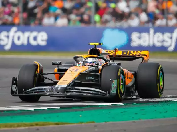 Lando Norris (McLaren MCL60) beim Formel-1-Rennen in Silverstone 2023 Titel-Bild zur News: Lando Norris (McLaren MCL60) beim Formel-1-Rennen in Silverstone 2023