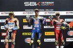 Axel Bassani, Toprak Razgatlioglu und Alvaro Bautista