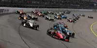 Start zu Rennen 1 beim Double-Header der IndyCar-Serie auf dem Iowa Speedway 2022