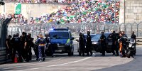 Klebe-Protest der "Letzten Generation" beim DTM-Rennen auf dem Norisring 2023