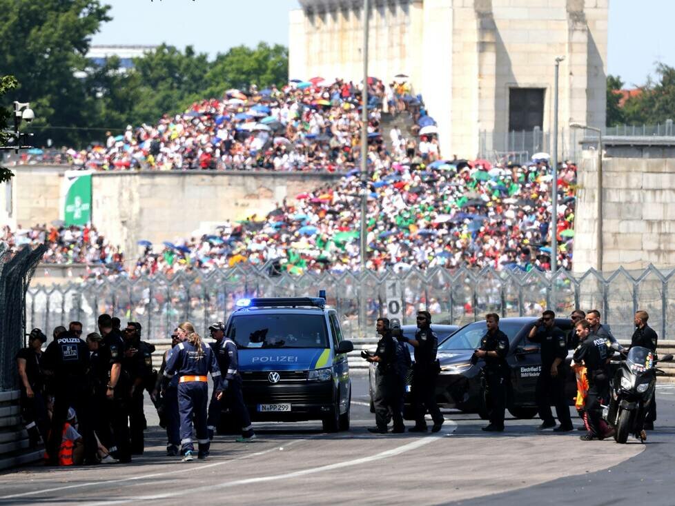 DTM Norisring 2023, Klimakleber, Klimaprotest, Letzte Generation, Polizei