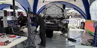 Motorwechsel am Auto von Ott Tänak