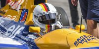 Sebastian Vettel im Williams FW14B von Nigel Mansell