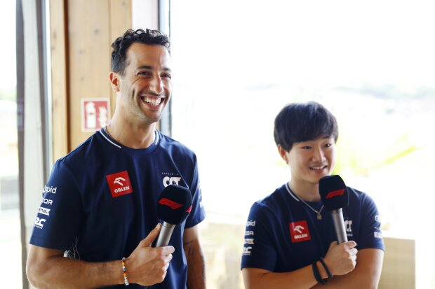 Daniel Ricciardo Yuki Tsunoda AlphaTauri AlphaTauri F1 ~Daniel Ricciardo (AlphaTauri) und Yuki Tsunoda (AlphaTauri) ~ 