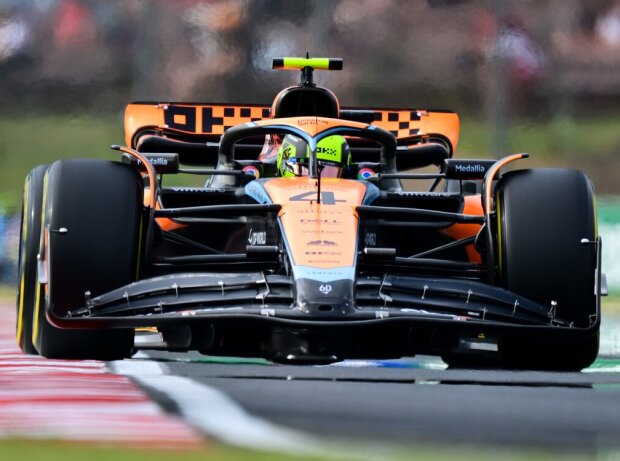 Titel-Bild zur News: Lando Norris beim Formel-1-Rennen in Budapest 2023