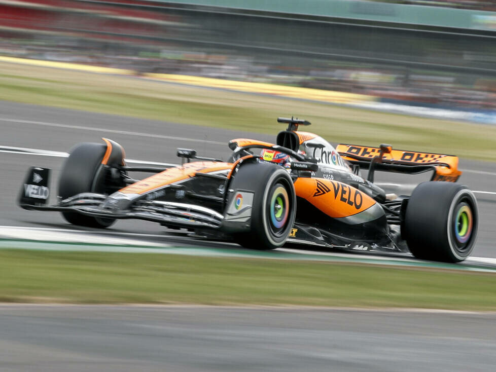 Oscar Piastri (McLaren MCL60) beim Formel-1-Rennen in Silverstone 2023