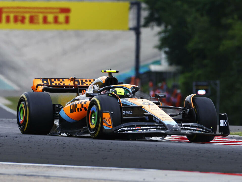 Lando Norris (McLaren MCL60) beim Formel-1-Training in Budapest 2023