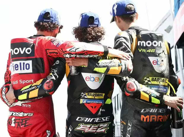 Francesco Bagnaia, Marco Bezzecchi, Luca Marini Titel-Bild zur News: Francesco Bagnaia, Marco Bezzecchi, Luca Marini