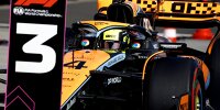 Lando Norris im McLaren MCL60 nach dem Formel-1-Qualifying in Ungarn 2023