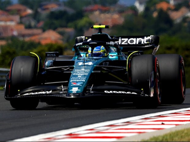 Titel-Bild zur News: Fernando Alonso beim Formel-1-Rennen in Ungarn 2023