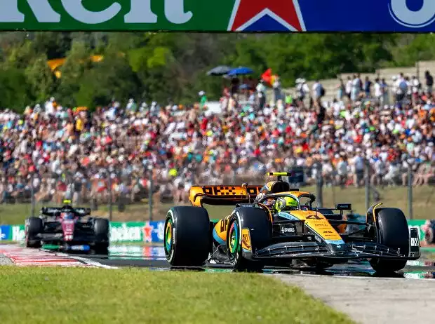Lando Norris (McLaren MCL60) beim Formel-1-Qualifying in Ungarn 2023 Titel-Bild zur News: Lando Norris (McLaren MCL60) beim Formel-1-Qualifying in Ungarn 2023