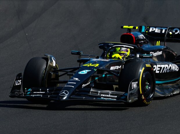 Titel-Bild zur News: Lewis Hamilton im Mercedes W14 beim Formel-1-Rennen in Ungarn 2023