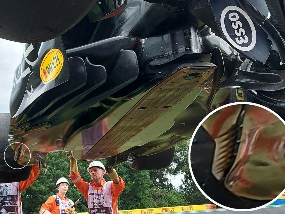 Der Unterboden am Red Bull RB19