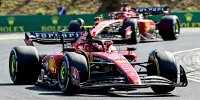 Carlos Sainz und Charles Leclerc beim Formel-1-Rennen in Ungarn 2023