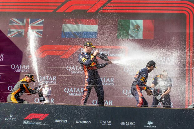 Max Verstappen Lando Norris Sergio Perez  ~Max Verstappen (Red Bull), Lando Norris (McLaren) und Sergio Perez (Red Bull) ~ 