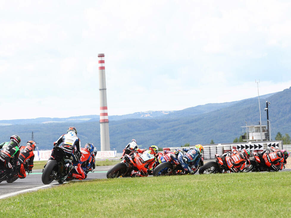 Superbike-Action in Most