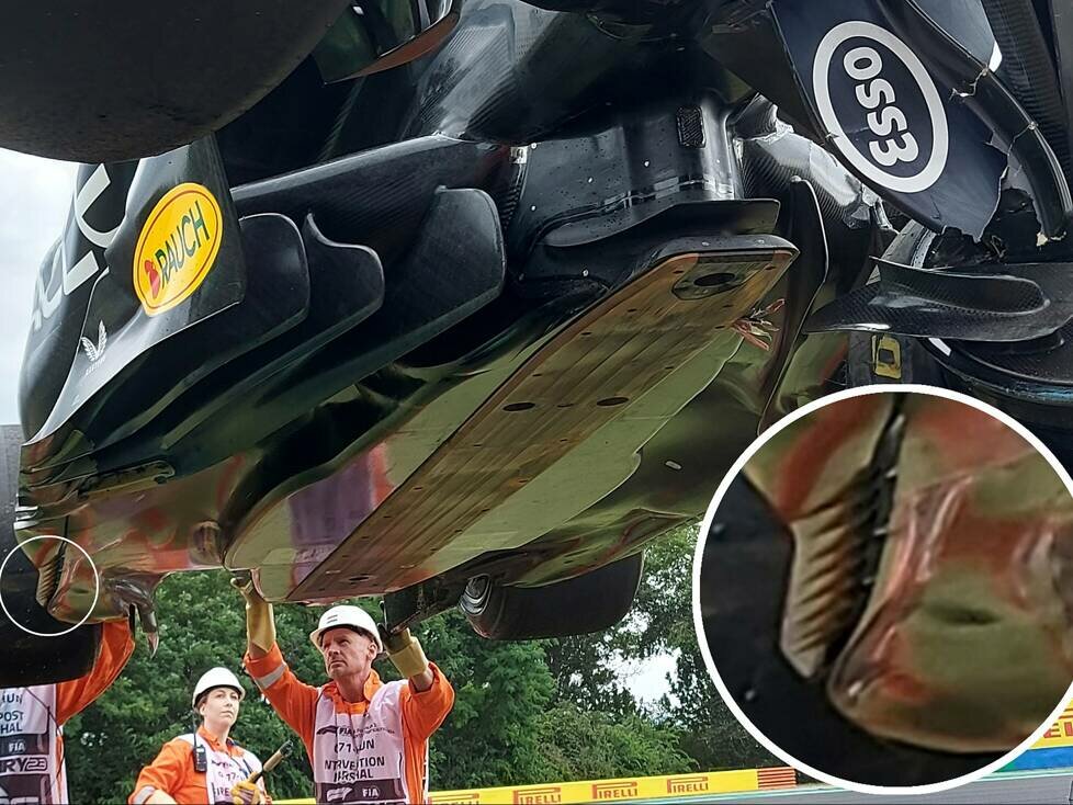 Der Unterboden am Red Bull RB19